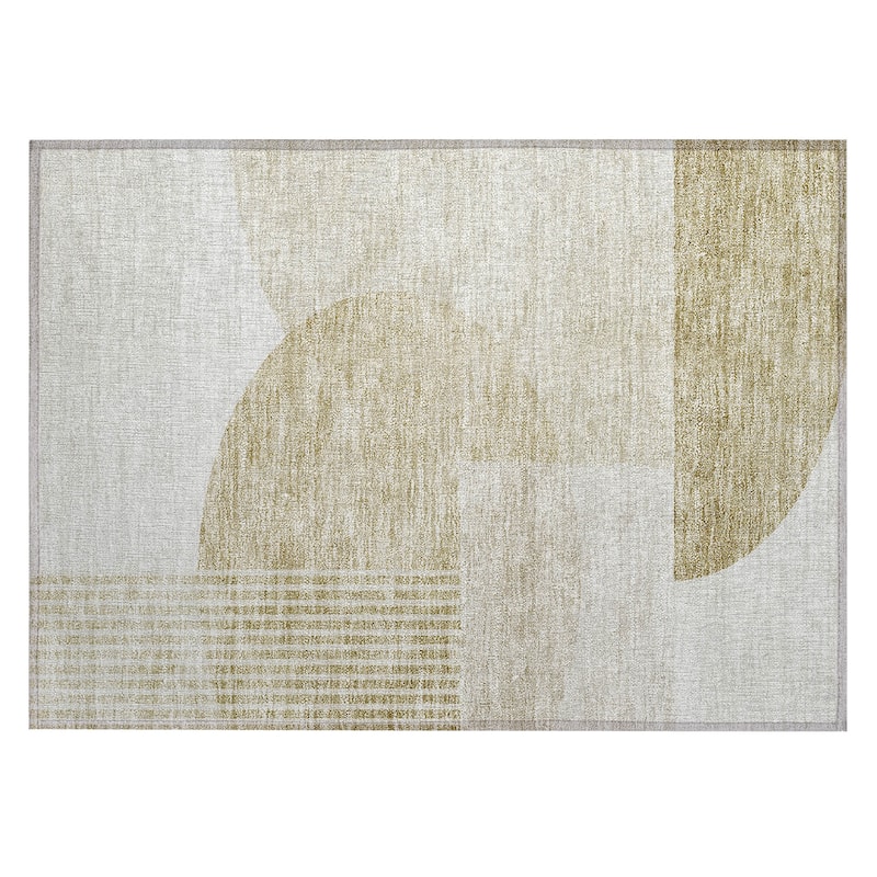 Machine Washable Indoor/ Outdoor Chantille Contemporary Deco Rug