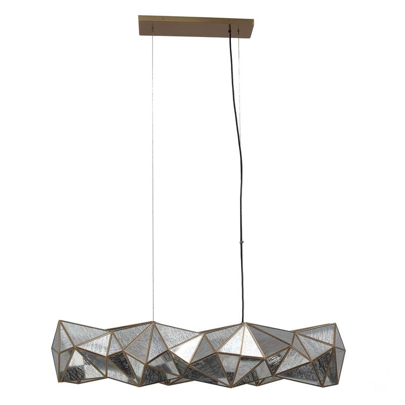 Metropolitan N1696 Geo-Gem 6 Light 48" Wide Linear Chandelier