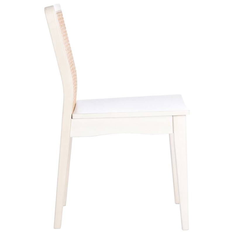 SAFAVIEH Lurline Coastal Rattan Dining Chair (Set of 2) - 18.9" W x 22.3" L x 33.9" H - 19Wx22Dx34H