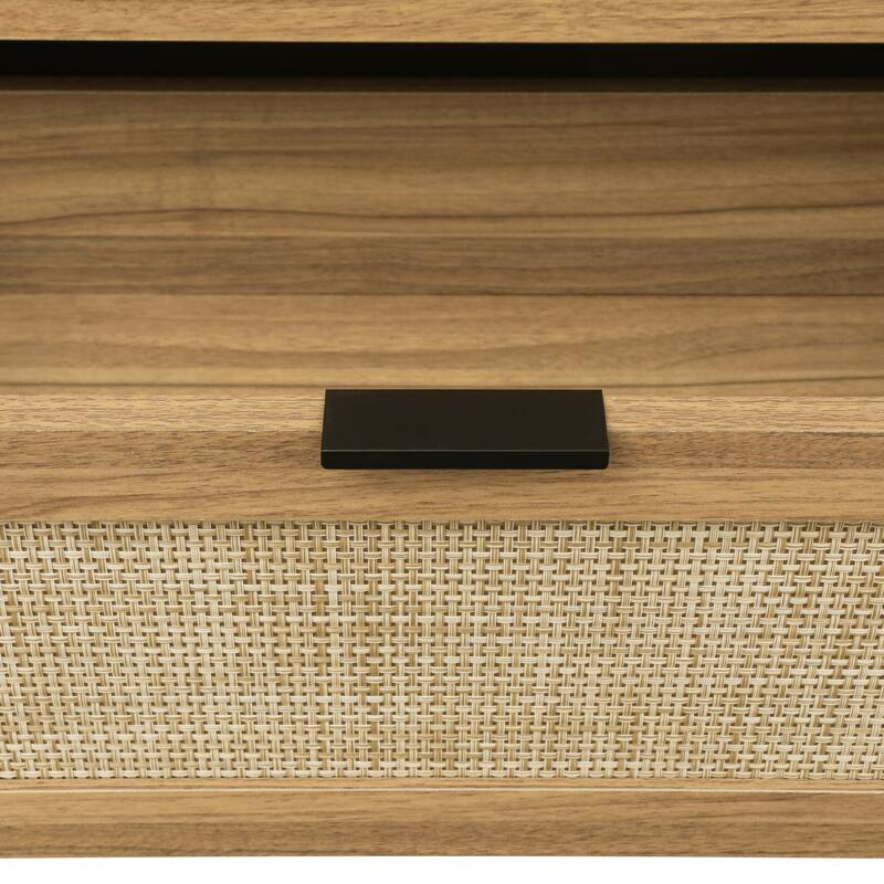 6 Drawer Rattan Dresser, Buffet Cabinet, Storage Cabinet for Bedroom