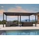 preview thumbnail 72 of 74, PURPLE LEAF Outdoor Louvered Pergola with Adjustable Metal Roof for Patio Pergola 11.4' x 17.5' - Bronze