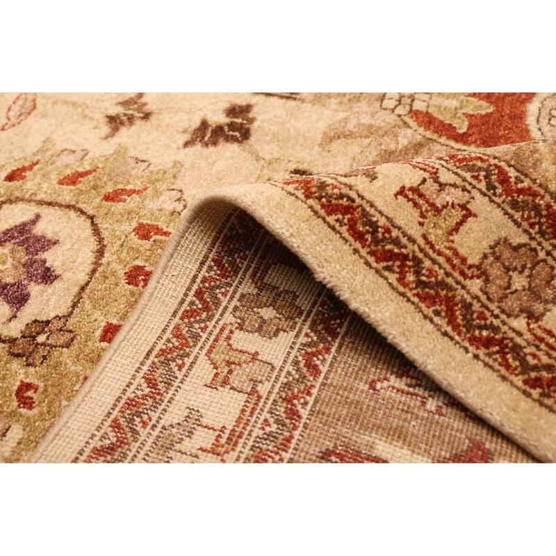 ECARPETGALLERY Hand-knotted Jamshidpour Ivory Wool Rug - 9'10 x 13'10