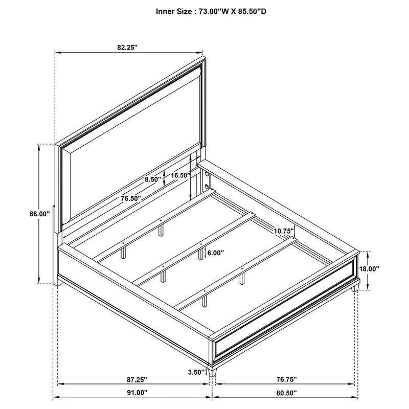 Pembroke Bedroom Set Washed Oak