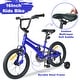 preview thumbnail 4 of 18, 16 Inch Road City Bike For Toddlers Kids, Steel Frame Road Bike With Training Wheels, Lightweight Kids City Bike