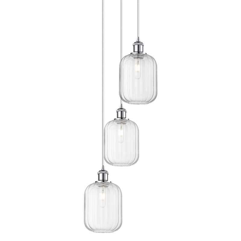 Innovations Lighting 113B-3P-36-14 Preston Pendant Preston 3 Light 14" - Polished Chrome / Clear