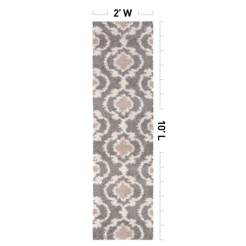 Porch & Den Touro Trellis Shag Area Rug