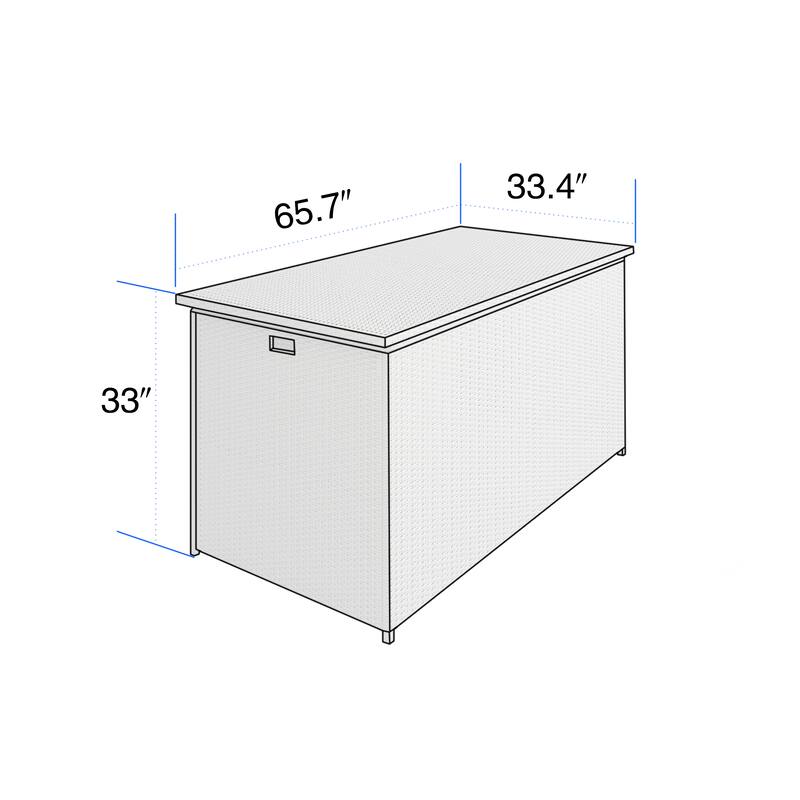 Corvus Lattice 202 Gallons Outdoor Cushion Storage Box