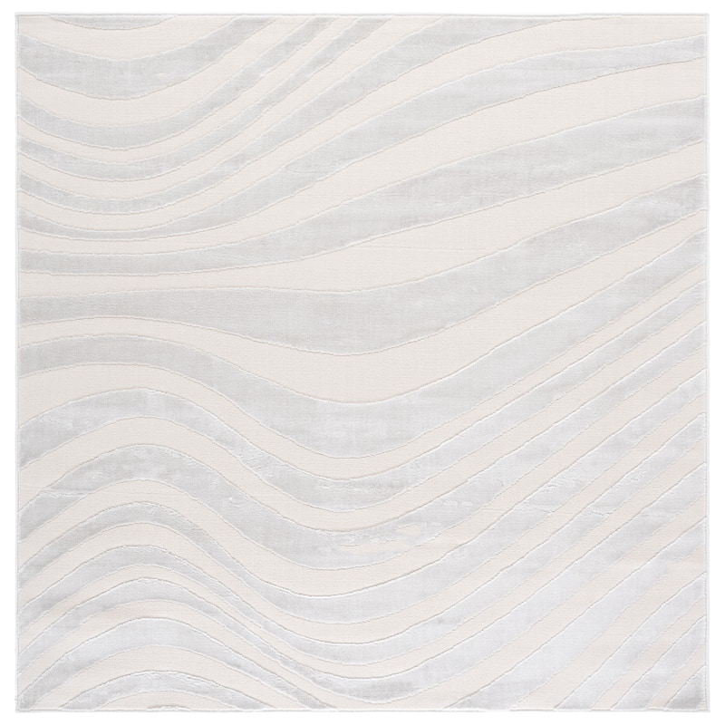 SAFAVIEH Saylor Wakana Modern Rug - 6'3" Square - Ivory