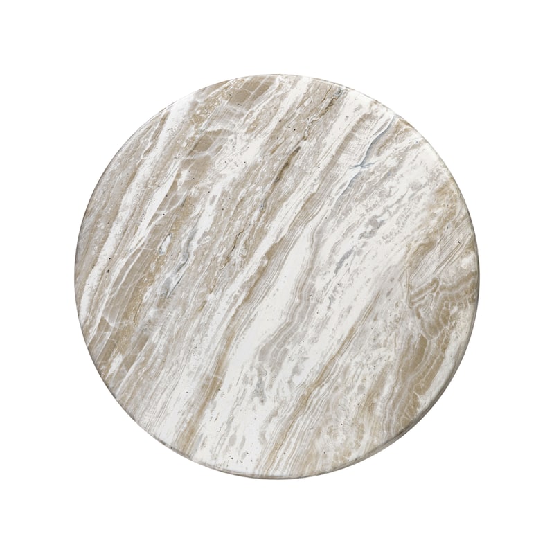 Zyra Concrete Side Table with Stone Texture Finish