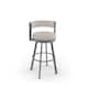 Option Cream Faux Leather / Glossy Grey Metal