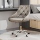 preview thumbnail 1 of 16, Modern Velvet Fabric with Chrome Legs, Dining Chair, Office Chair, Lift Adjustment Grey