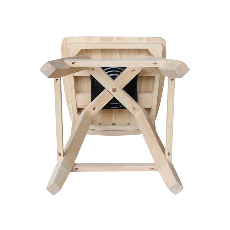 Double "X" Back Stool with Swivel Seat