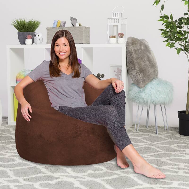 Kids Bean Bag Chair, Big Comfy Chair - Machine Washable Cover
