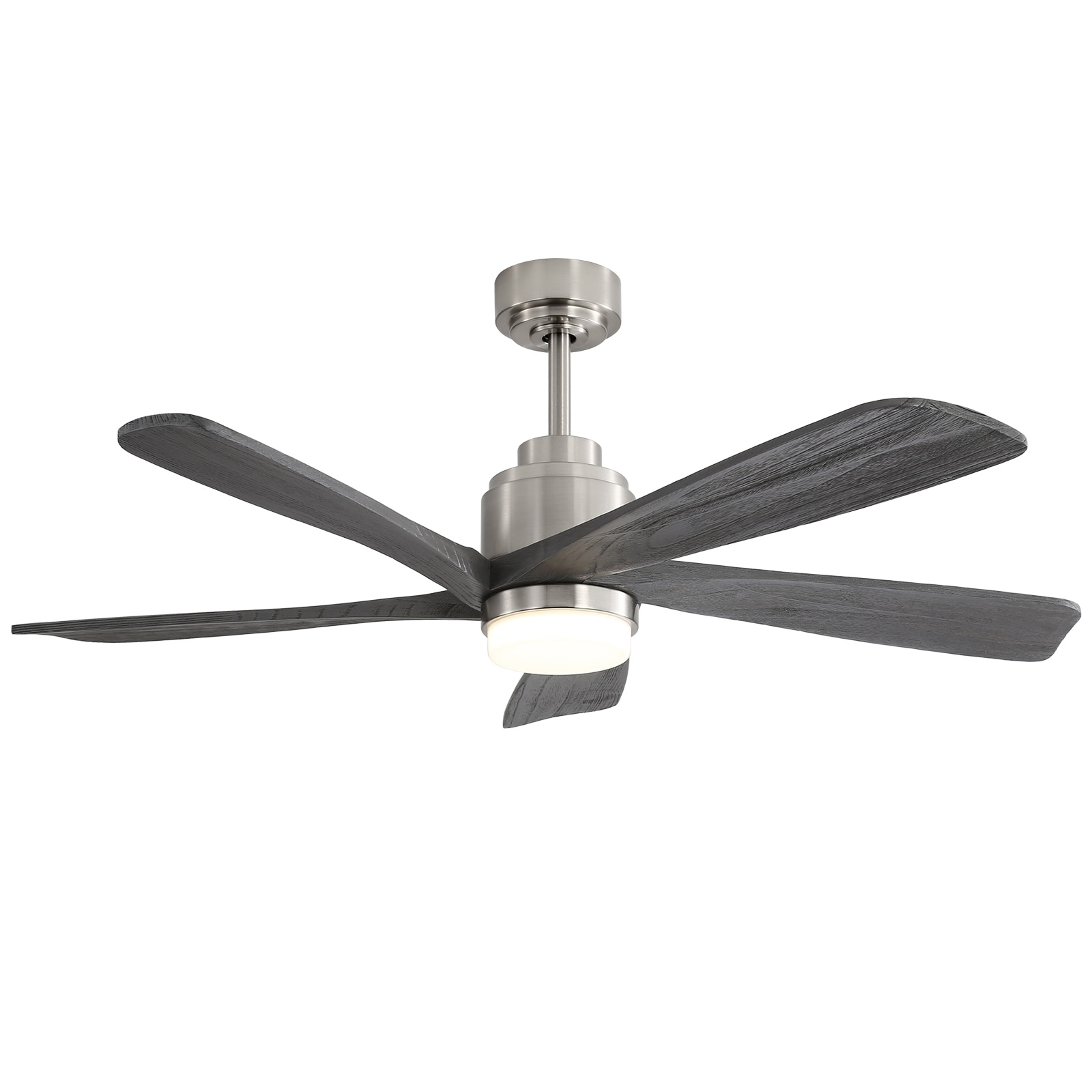 Sofucor 52" Solid Wood/ABS Noiseless Ceiling Fan with Dimmable Light Optional and Remote, 6-Speed Reversible, Smart Optional