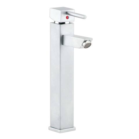 Bathroom Faucet Square Satin Nickel Single Hole 1 Handle Renovators Supply