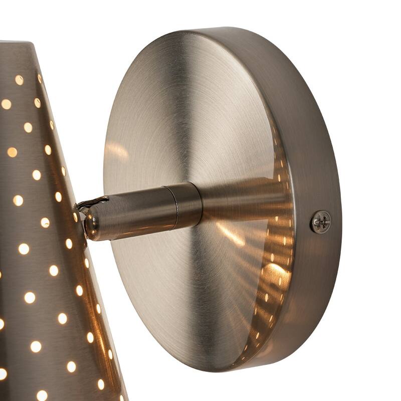 Contemporary Gleaming Single Iron Cone Vanity Bathroom Wall Lamp