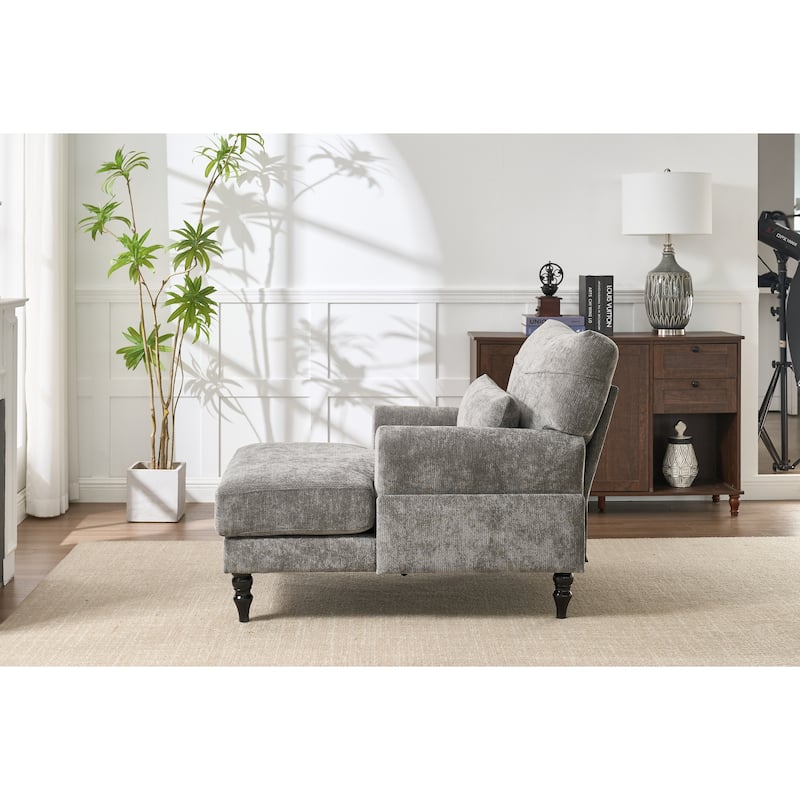 Modern Chaise Lounge,Upholstered Indoor Leisure Sofa Recliner,Chair Sleeper
