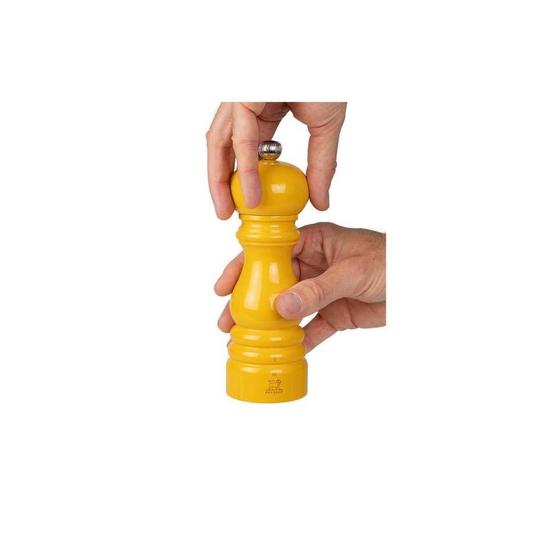 Peugeot Paris u'Select Zirlion Salt Mill, Saffron Yellow, 7 inch, Adjustable Grind