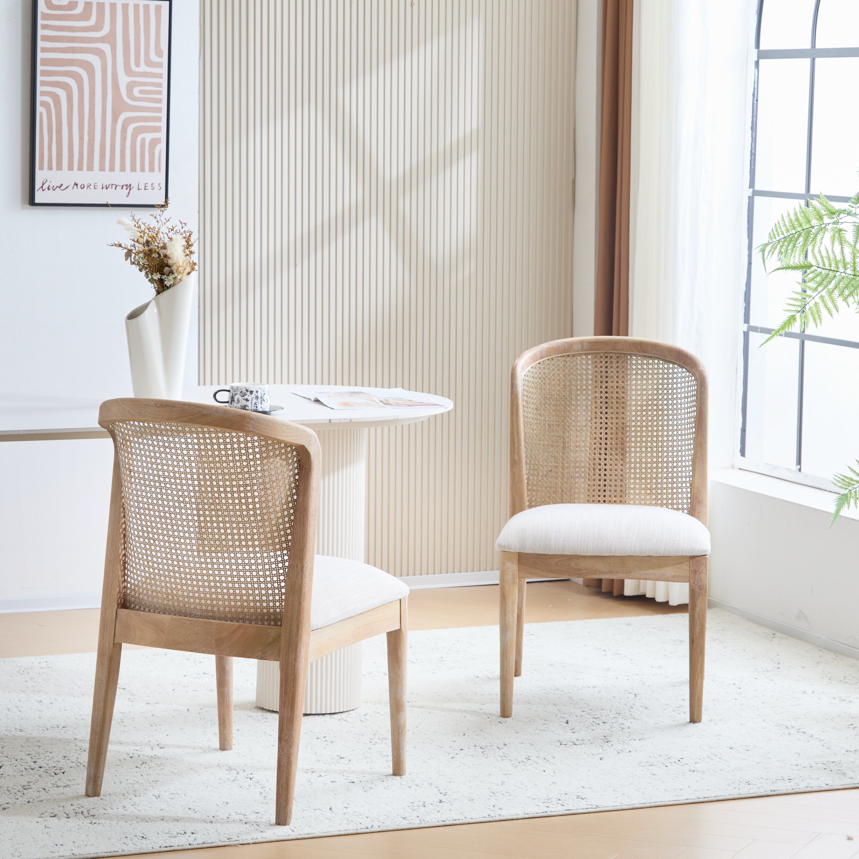 Christopher Knight Home Whim Dining Chairs with Cane Back (Set of 2)