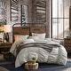 preview thumbnail 1 of 3, Carbon Loft Haberman Gunmetal Queen Headboard Light Brown Multi/Gun Metal