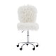 preview thumbnail 37 of 52, Clara Faux Fur Armless Office Chair