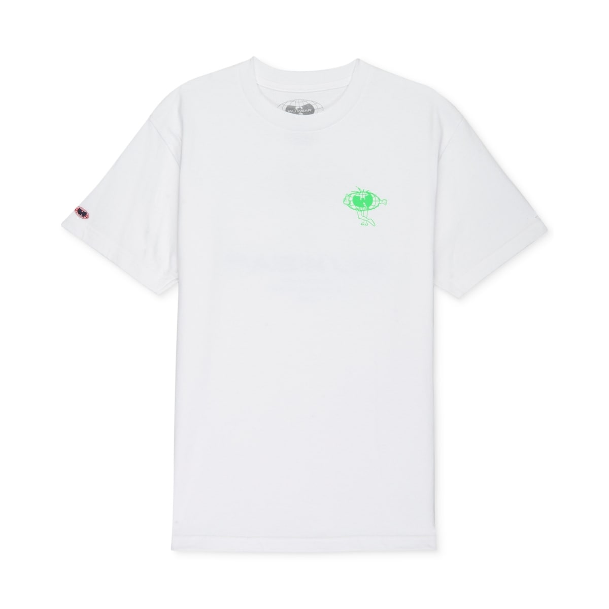 Shop Wu Wear Mens White Neon Green Size Small S Straight Gains