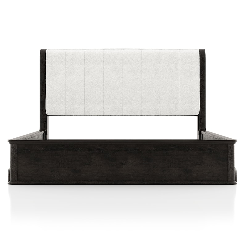 Furniture of America Addeso Modern Padded Wingback Panel Bed