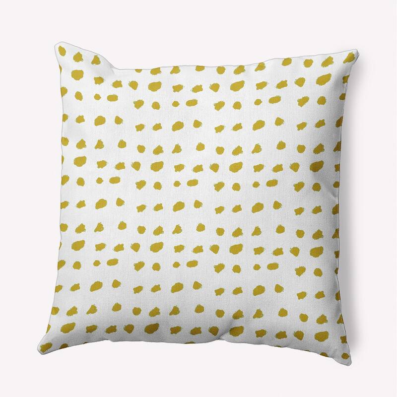 Dot Of Spots Decorative Throw Pillow - Mustard - 16" x 16"