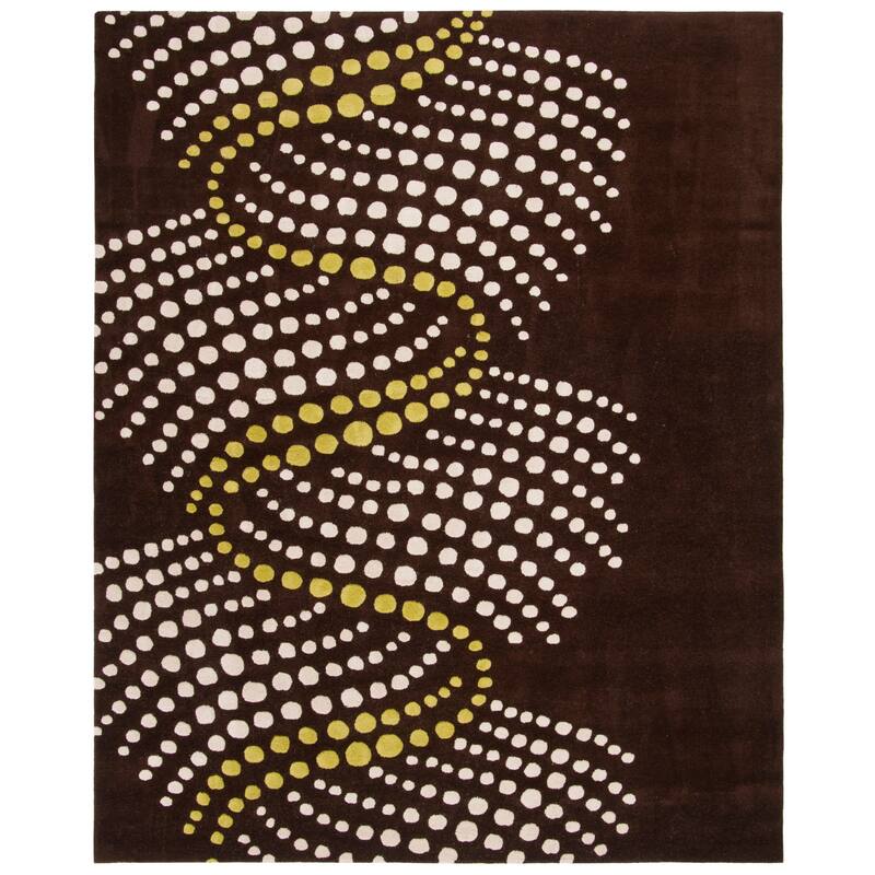 SAFAVIEH Handmade Soho Burghilde Waves N.Z. Wool Rug
