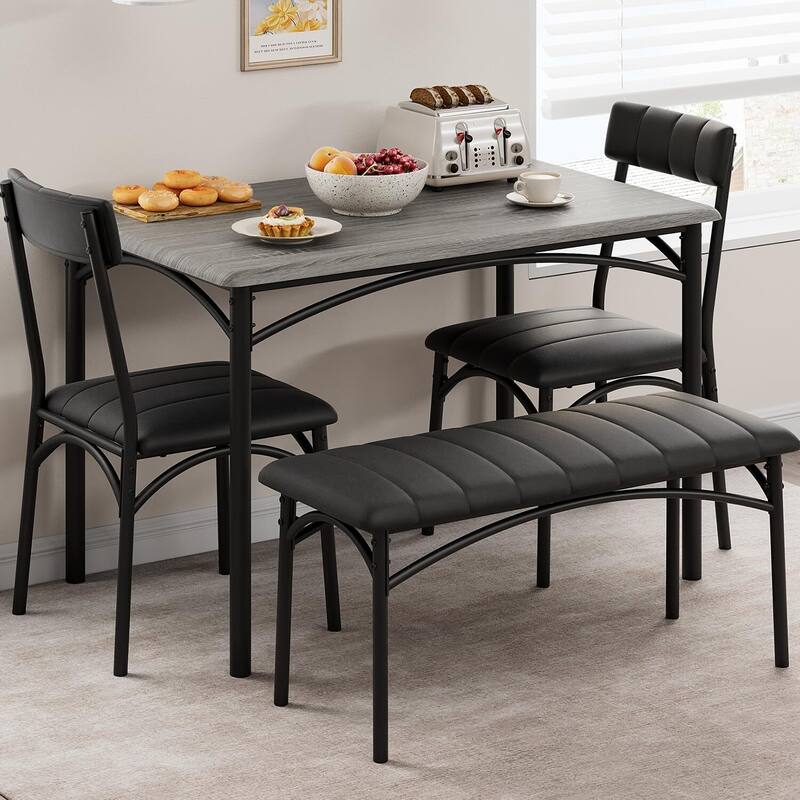 Dining Table Set for 4 - Grey