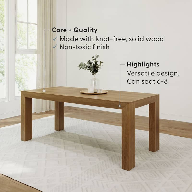 Plank and Beam Rectangular Modern Dining Table - 72"