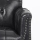 preview thumbnail 66 of 69, Tufted Vegan Leather Accent Chair Upholstered Armchair