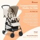 preview thumbnail 2 of 6, hauck Sport T13 Lightweight Compact and Foldable Stroller, Push Chair, Beige - 13.2