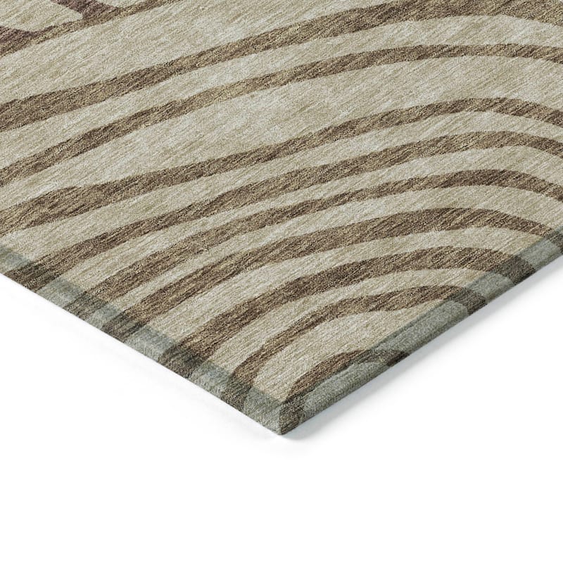 Machine Washable Indoor/ Outdoor Chantille Contemporary Dimensions Rug