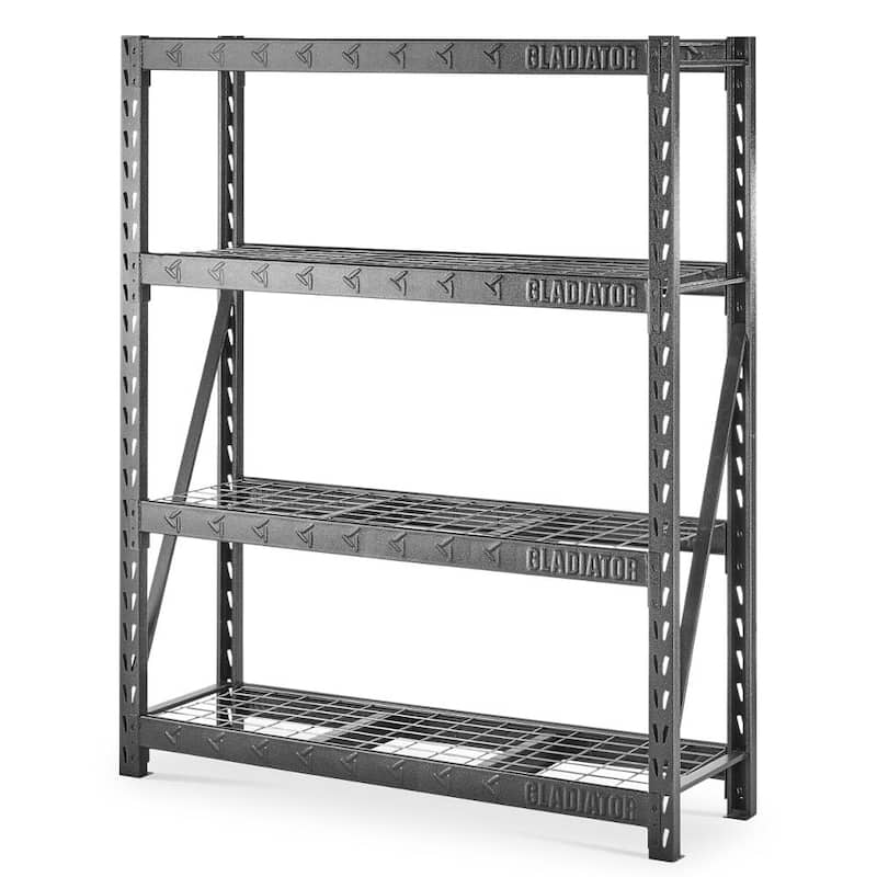 Gladiator GarageWorks 60- inch Wide Heavy Duty Rack with 4 Shelves