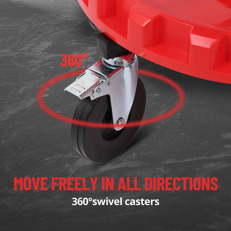 Mobile Rolling Mechanic Stool, Rolling Garage Stool - N/A