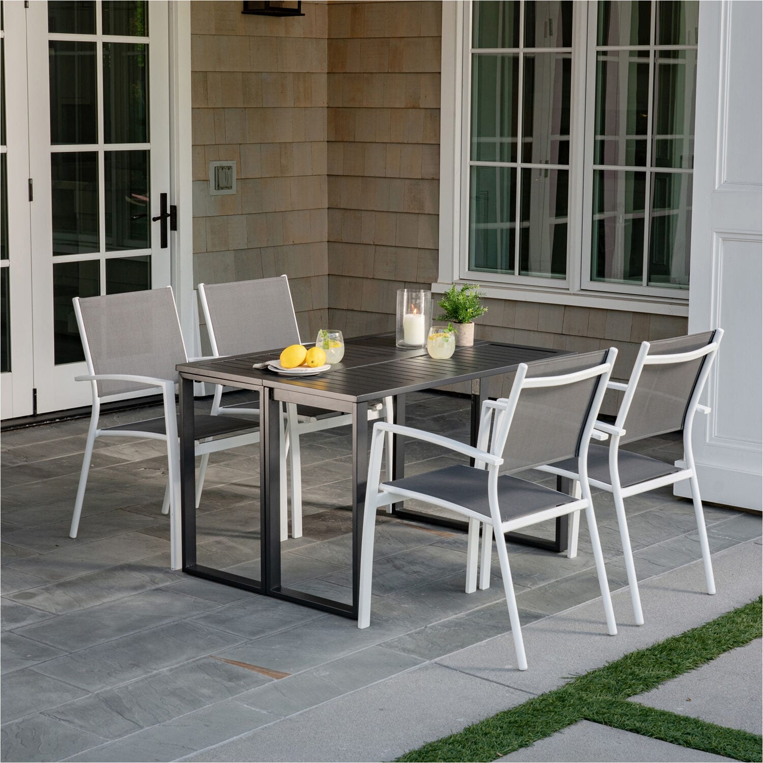 Sandestria dining table with umbrella option by havenside home new arrivals