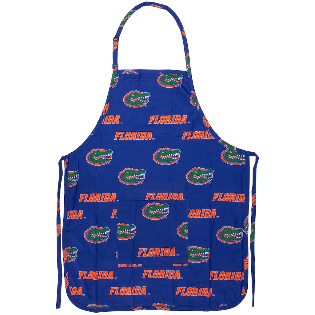 Florida Gators Tailgating or Grilling Apron With 9" Pocket, Fully Adjustable