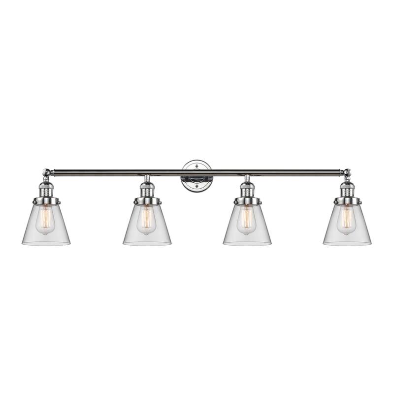 Innovations Lighting 4 Light 42" Wide Bathroom Vanity Light - Polished Chrome / Clear