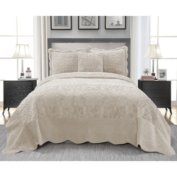 Siena 4 piece Faux Fur Bedspread Set Bed Bath Beyond 32558274