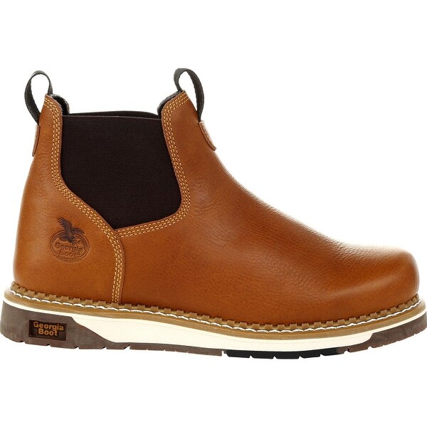 Size: 8 A7510-W-8 Avenger Wedge Chelsea Mid Soft Toe Waterproof Work Boot Width: W