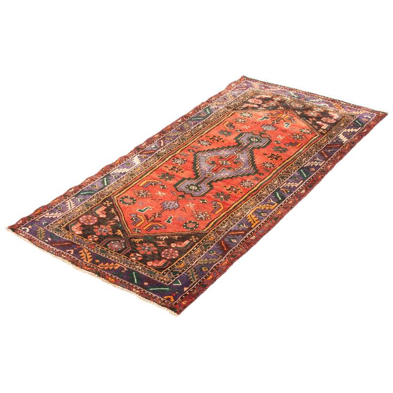 ECARPETGALLERY Hand-knotted Andelz Dark Copper Wool Rug - 3'6 x 7'7