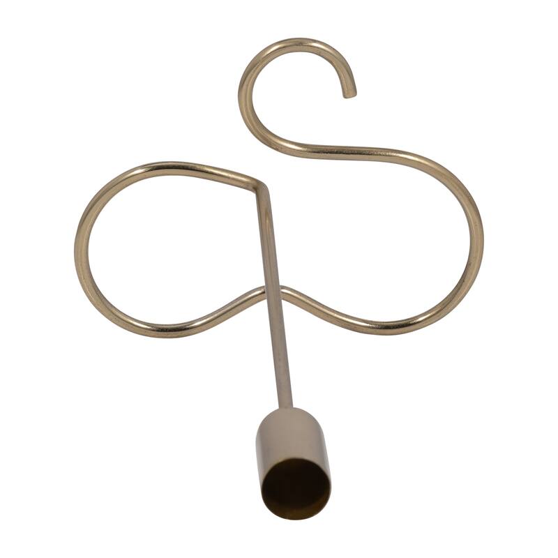 Squiggly Base Taper Candle Holder Contemporary Glam Metal Metallic Gold Candle Holder for Home, Office or Event