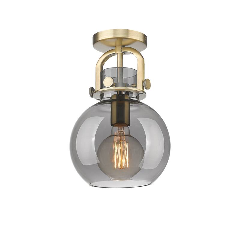 Innovations Lighting Newton Sphere - 1 Light 8" Arched-Frame Flush Mount Light