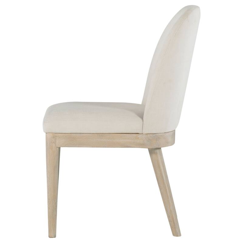 Solano Upholstered Dining Side Chair Beige (Set of 2) - 20.5" x 24" x 35.25"