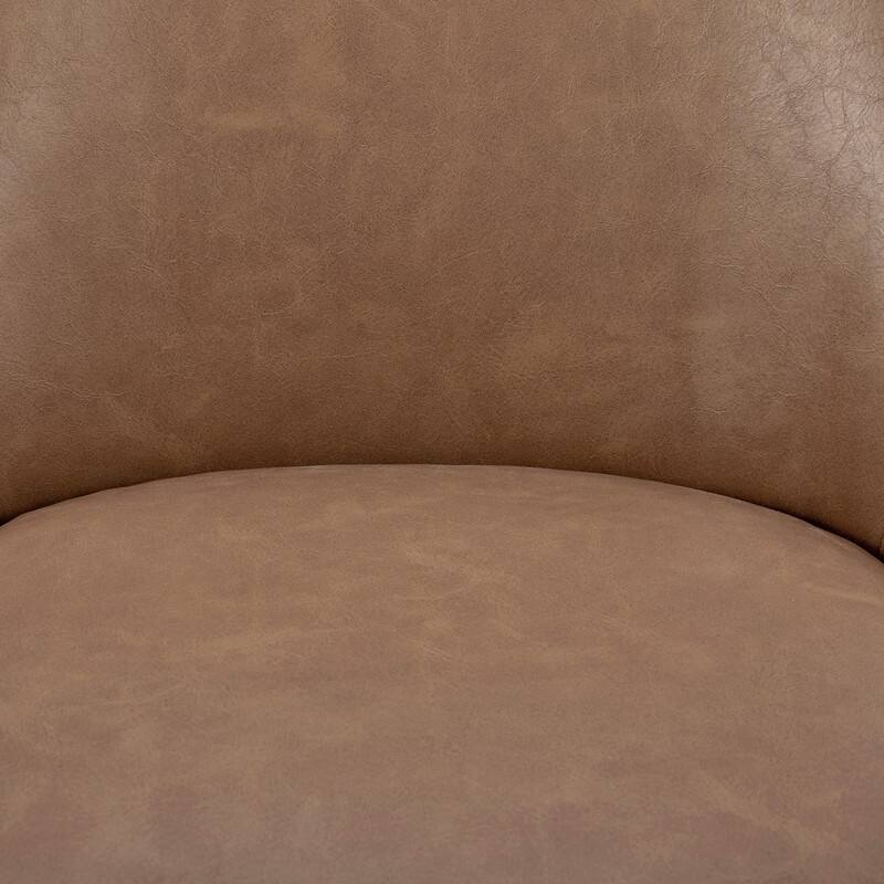 Spruce & Spring Hazel Upholstered Counter Height Swivel Barstool with Back