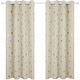preview thumbnail 43 of 54, Deconovo Gold Star Foil Room Darkening Curtains for Kids 2 Panels