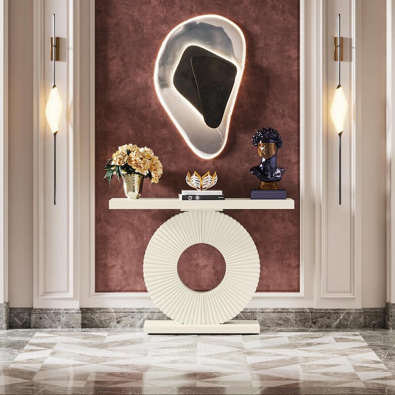 40 inches Modern Console Table Entryway Sofa Accent Table for Living Room