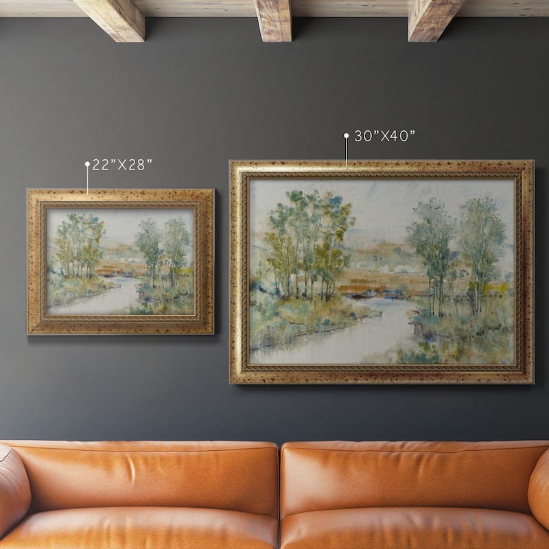 Trees on the Creek II Premium Framed Canvas- Ready to Hang