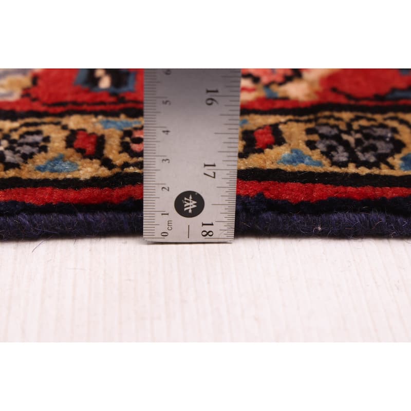 ECARPETGALLERY Hand-knotted Anadol Dark Navy Wool Rug - 3'3 x 10'4